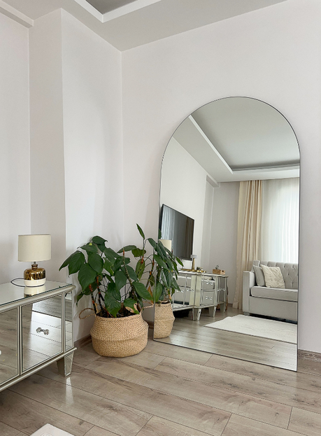 Çerçevesiz Model 180X100 cm Oval Ayaklı Boy Aynası